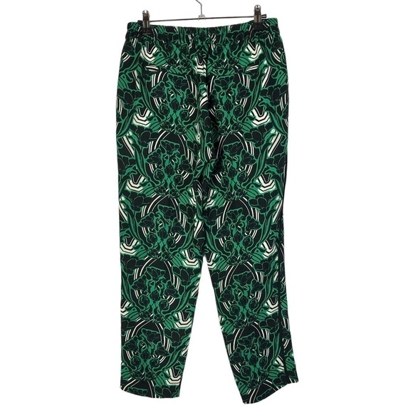 J. Crew Tuxedo Retro Pull On Pant Green & Black Festive 2 - Picture 3 of 5